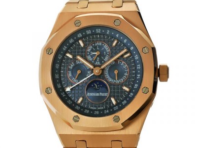 Faszinierende Replica Uhr Audemars Piguet Royal Oak Perpetual Calendar in Roségold