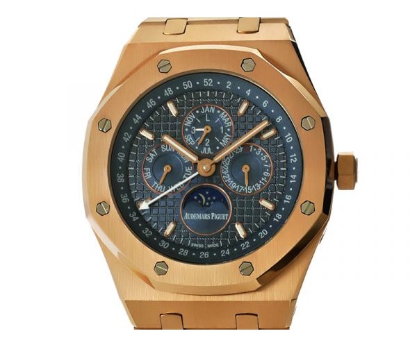 Faszinierende Replica Uhr Audemars Piguet Royal Oak Perpetual Calendar in Roségold