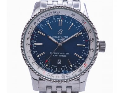 Faszinierende Replica Breitling Navitimer 46 mit tiefblauem Zifferblatt