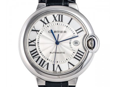 Die Elegante Cartier Ballon Bleu Replica Uhr mit Schwarzem Lederarmband