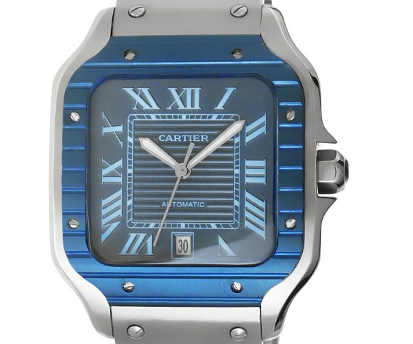 Entdecken Sie die Cartier Replica Uhr Santos 2023 in PVD-Blau