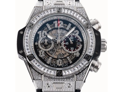 Die Kunst der Hublot Replica Uhr: Big Bang Unico Titanium Pavé 42mm<