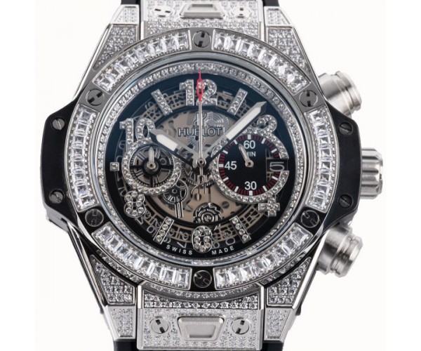 Die Kunst der Hublot Replica Uhr: Big Bang Unico Titanium Pavé 42mm<
