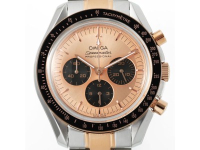 Elegante Replica Omega Moonwatch Professional Uhr in Sedna Gold