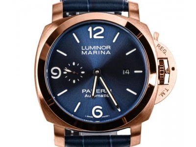 Eleganz und Innovation: Die Replica Panerai Luminor Marina Goldtech Sole Blu