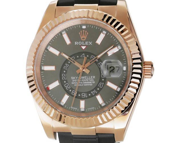 Elegante Replica Uhr Sky-Dweller in Roségold
