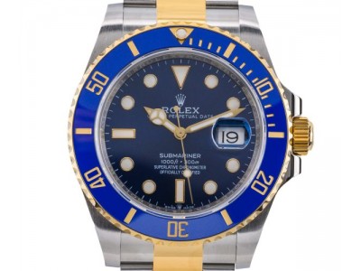 Exquisite Rolex Submariner Bicolor 2024 mit Blauem Zifferblatt