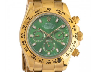 Rolex Daytona in Gold und Grün – Eine Replica Uhr mit Stil