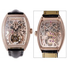 Franck Muller Grand Complications Fast Tourbillon 1145ETA Replica Uhren mit goldene Unruh 