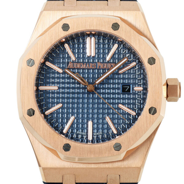 Audemars Piguet Royal Oak Selfwinding 15510or Leder blau