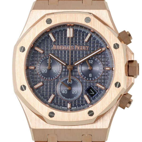 Audemars Piguet Royal Oak Chrono Rotgold Blau