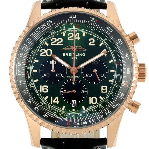 Breitling Navitimer Cosmonaute Chrono dunkelgrünes Zifferblatt