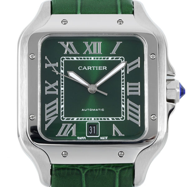 Replica Uhr Cartier Santos de Cartier in Grün