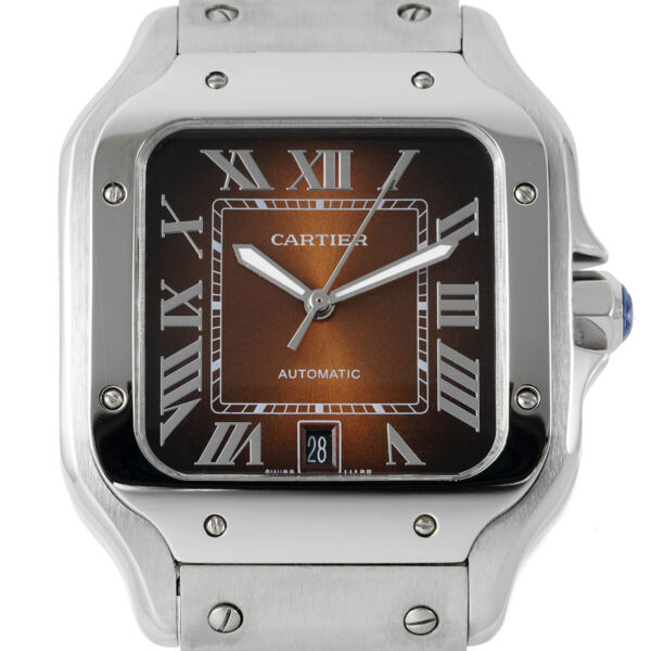 Cartier Santos de Cartier WSSA0064 Zifferblatt dunkelbraun