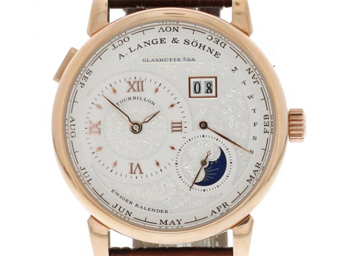 A. Lange & Söhne Lange 1 Mondphase Rotgold wei§/braun