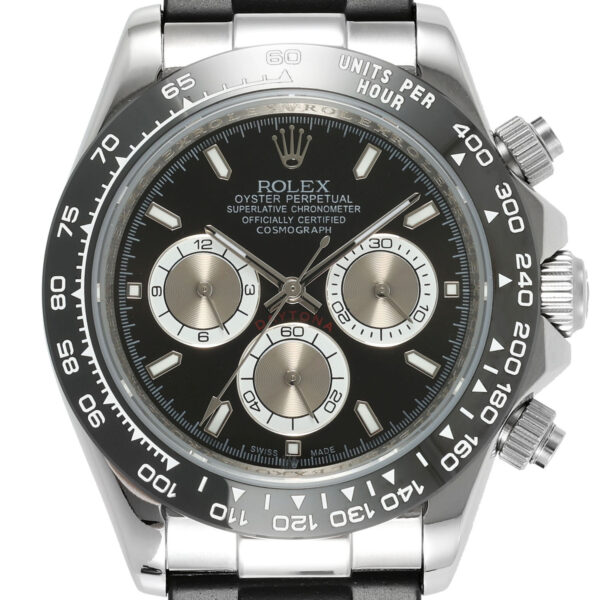 Rolex Daytona Oysterflex 18 Karat Weißgold schwarz