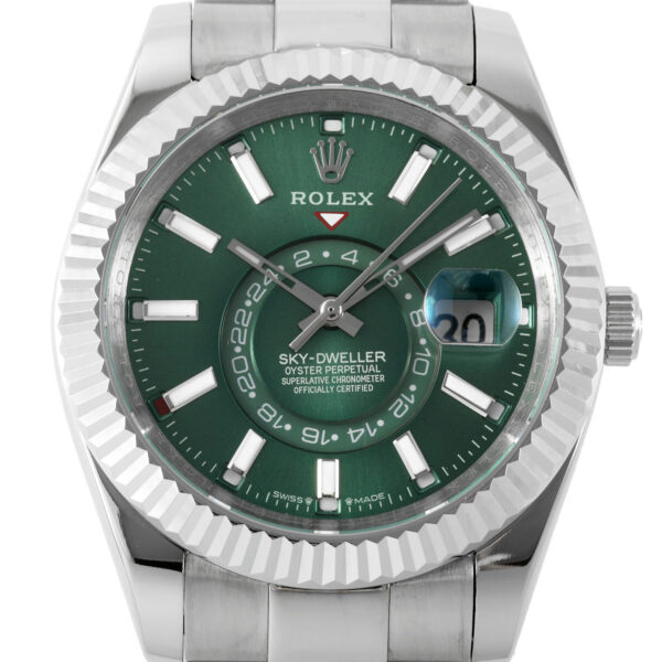 Rolex Sky-Dweller Oystersteel dunkelgrün stahl