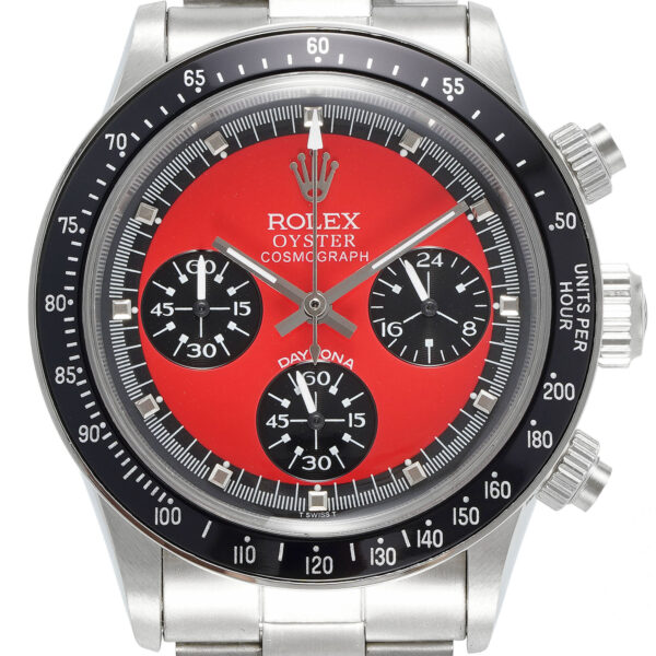 Rolex Daytona Paul Newman stahl rotes Ziffernblatt