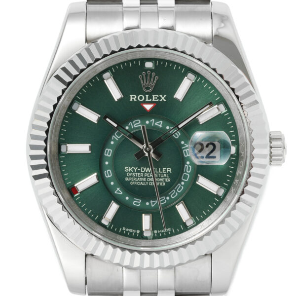 Rolex Sky-Dweller Jubilee-Band green stahl