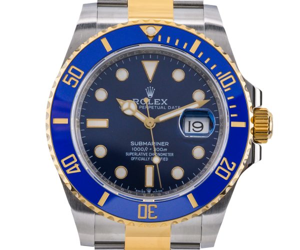 Rolex Submariner 2024 bicolor mit blauem Zifferblatt