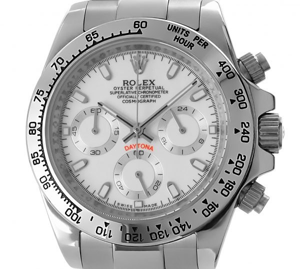 Rolex Daytona Stahl - Weißes Ziffernblatt