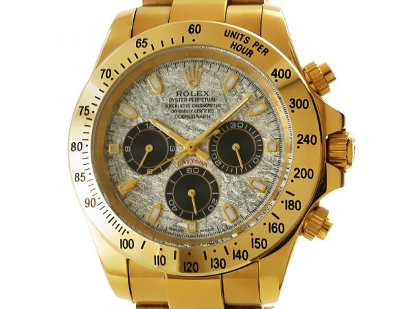 Rolex Daytona 18k gelbgold Meteorit